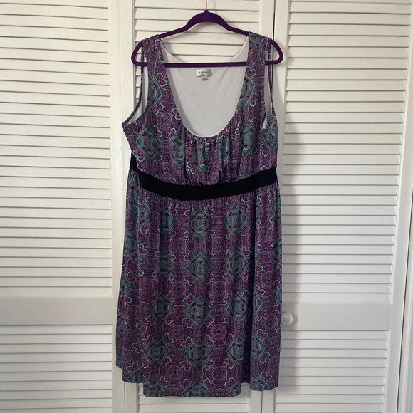 Avenue Dresses & Skirts - Avenue Sleeveless Midi Multicolor Summer Dress Size 26/28